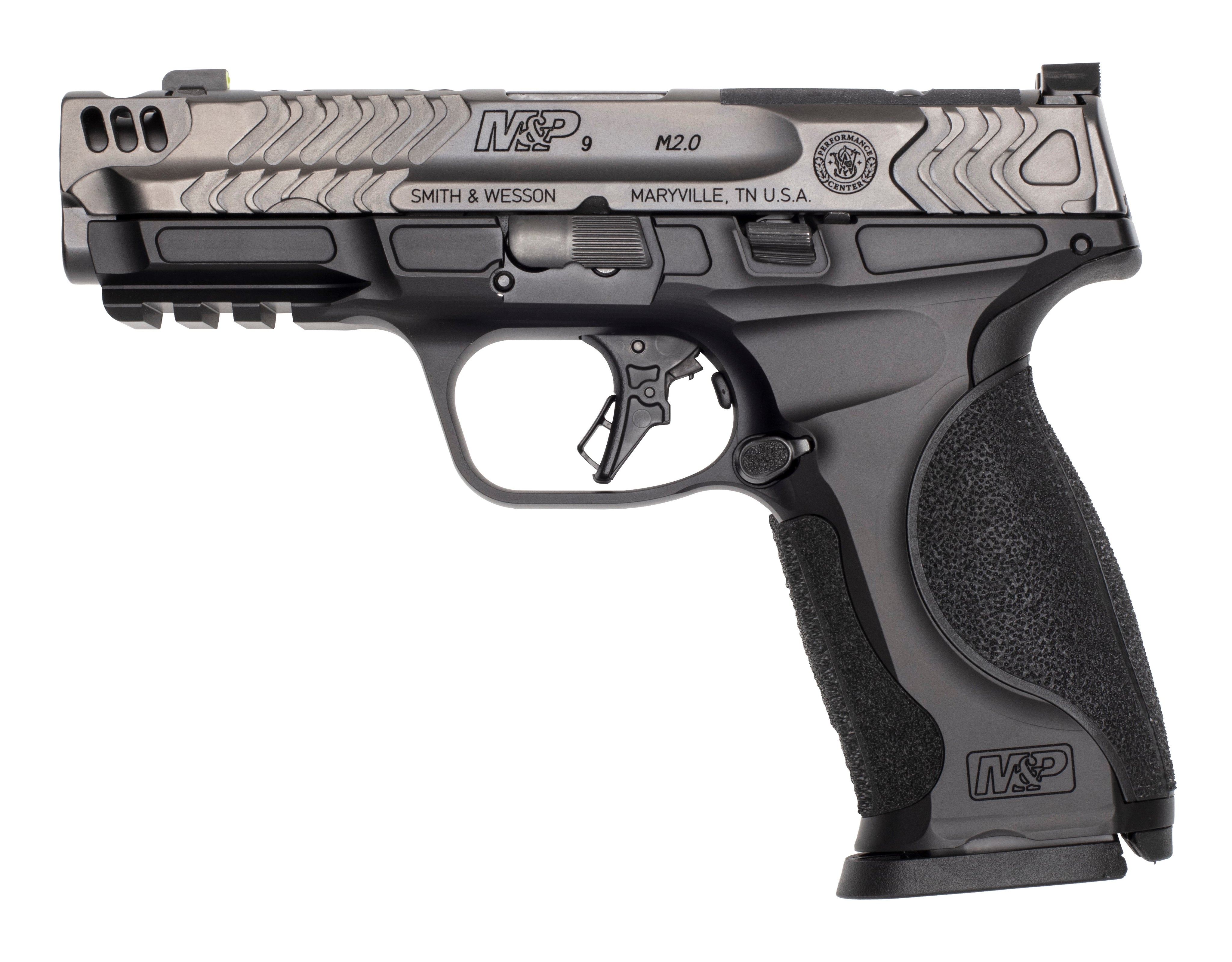 Smith & Wesson 13987 M&P M2.0 Metal Full Size Frame 9mm Luger 17+1 4.22" Black Armornite Stainless Steel Barrel Gray Armornite Optic Cut/Serrated Stainless Steel Slide Black Aluminum Black Polymer Gri