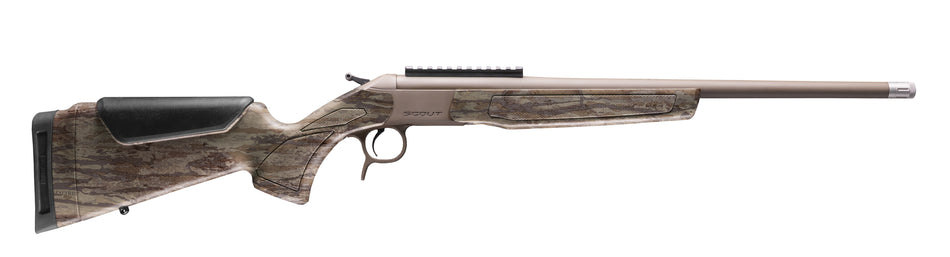 CVA CR4918RTL Scout Spur 410 Gauge 1rd Patriot Brown Cerakote Steel barrel & Receiver w/Picatinny Rail, Realtree Legacy Synthetic Stock