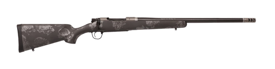 Christensen Arms 8010615500 Ridgeline FFT 300 Win Mag 3+1 22" Carbon Fiber/Threaded Barrel, Stainless Steel, Black with Gray Accents Stock