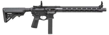 Springfield Armory STV91609B SAINT Victor 9mm Luger 16" 32+1, Black, B5 Systems Bravo Stock & Type 23 Grip, Flip-Up Sights, Blast Diverter
