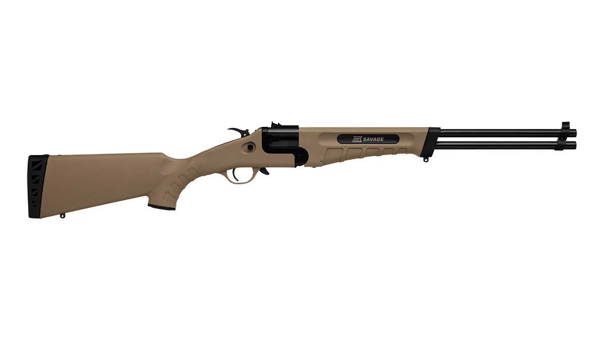 Savage Arms 23004 42 Takedown Full Size 22 LR/410 Gauge 1rd 20" Black Satin Sporter Barrel, Flat Dark Earth Carbon Steel Receiver, Flat Dark Earth Fixed Synthetic Stock, Ambidextrous