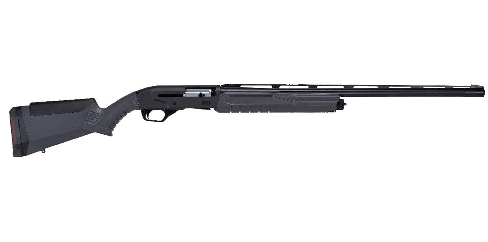 Savage Arms 57603 Renegauge Field Full Size 12 Gauge Semi-Auto 3" 4+1 26" Black Melonite Fluted Vent Rib Barrel, Matte Black Aluminum Receiver, Adjustable Matte Gray Synthetic Stock, Right Hand