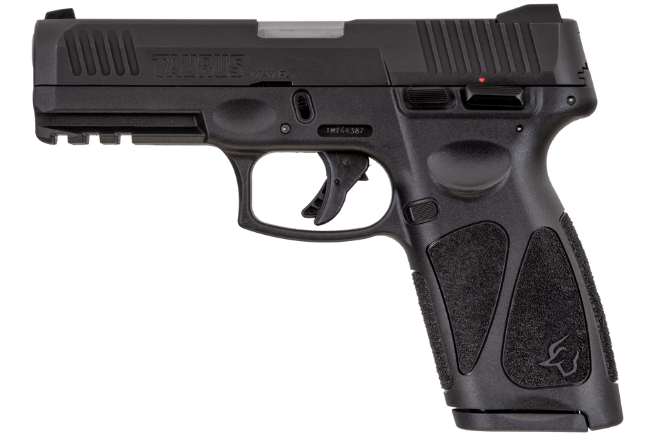 Taurus 1G3B94117 G3 9mm Luger 17+1 4" Barrel, Black Finish Picatinny Rail Frame, Serrated Matte Black Tenifer Steel Slide, Polymer Grip Includes 2 Mags