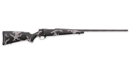Weatherby VTE653WR8B Vanguard Talon 6.5-300 Wthby Mag 3+1 28" Tungsten Cerakote Peak 44 Blacktooth Carbon Fiber Stock w/ Green & White Sponge Pattern