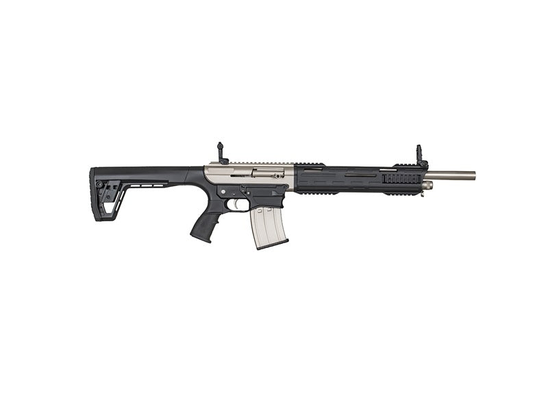 Tokarev USA 21000102 TAR MP 12 Gauge Semi-Auto 3" 5+1 18.50" Electroless Nickel Stainless Steel Barrel, Electroless Nickel Aluminum Receiver w/Picatinny Rail, M-LOK Handguards, Black Polymer Stock