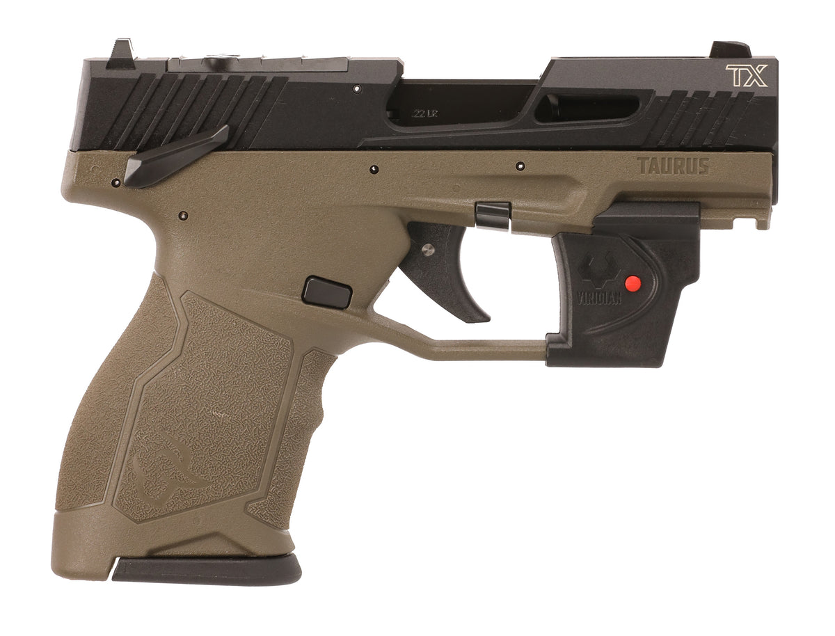 TX22C 22LR BK/OD 3.5" VIRIDIAN 1-TX22131OVL