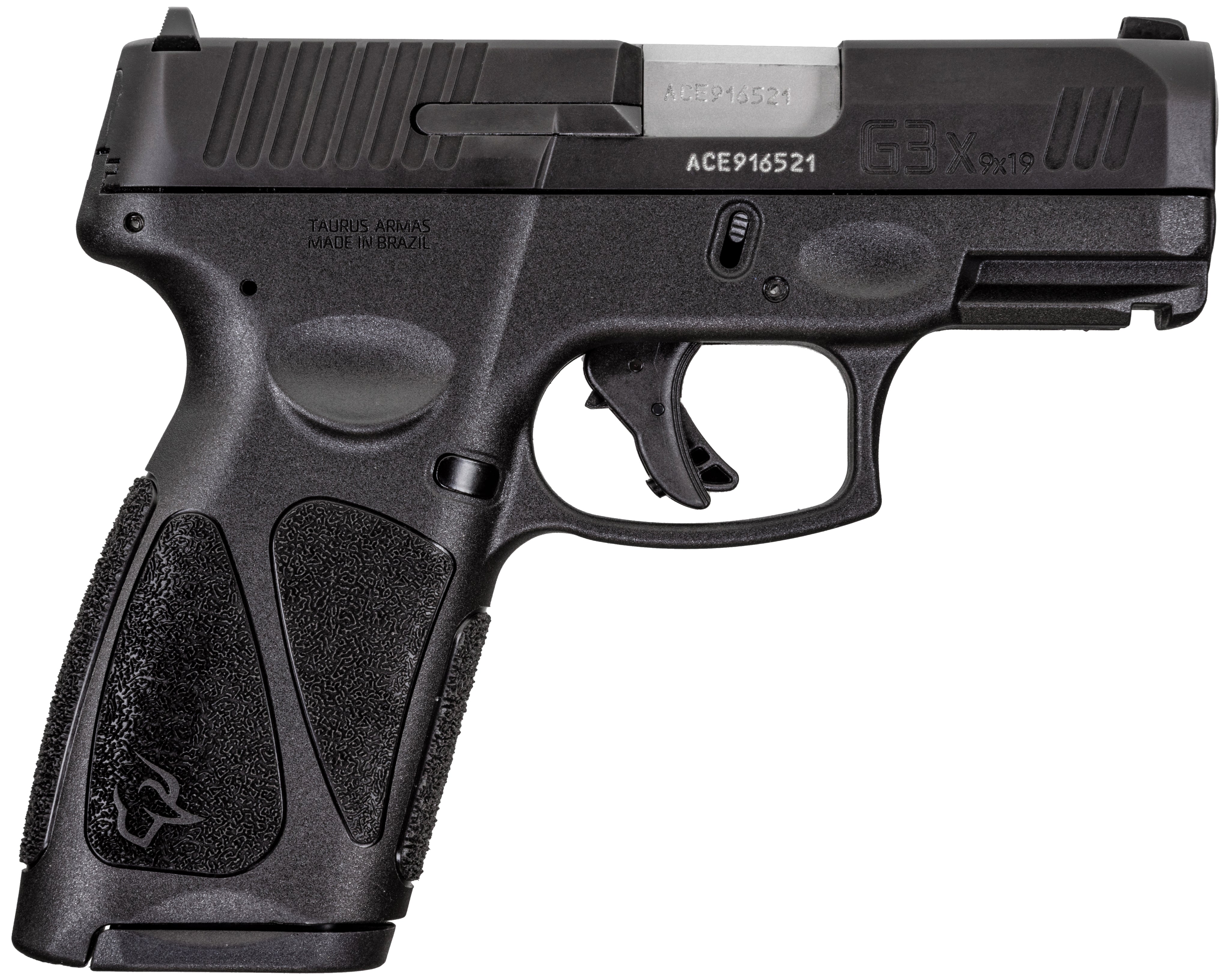 Taurus 1G3XSR9031 G3X Full Size Frame 9mm Luger 15+1 3.20" Matte Stainless Steel Barrel, Matte Black Tenifer Serrated Steel Slide, Black Polymer Frame w/Picatinny Rail, Black Polymer Grip, Right Hand