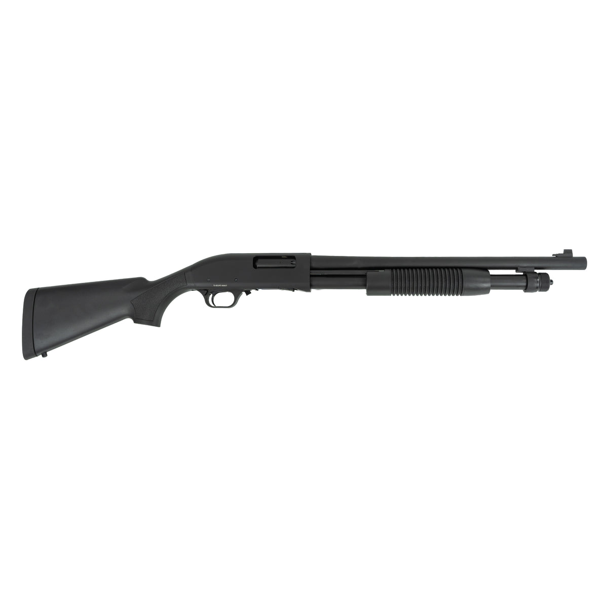 Tokarev USA 21000412 TX3 Hammer Full Size 12 Gauge Pump 3" 5+1 18.50" Black Chromate Cylinder Bore Barrel, Black Anodized Drilled & Tapped Receiver, Fixed Black Synthetic Stock