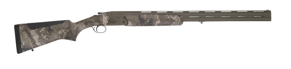 TriStar 35223 Hunter Mag II Full Size 12 Gauge Break Open 3.50" 2rd 28" OD Green Over/Under Vent Rib Barrel, OD Green Steel Receiver, Fixed TrueTimber Strata Synthetic Stock, Right Hand