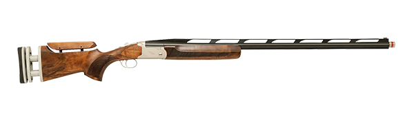TriStar 35411 TT-15A Mono Trap Full Size 12 Gauge Break Open 2.75" 1rd 34" Black Vent Rib Barrel, Silver Steel Receiver, Adjustable Walnut Stock, Beretta/Benelli Mobil Ext Chokes, Right Hand