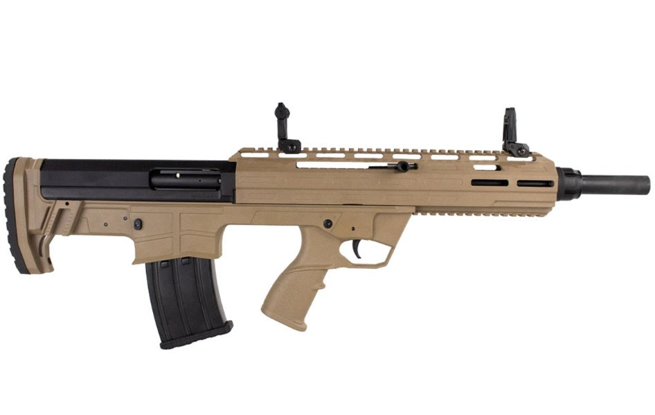Tokarev USA 21000128 TBP 12 Gauge 3" 5+1 18.50", FDE, Cheek Riser Compatible Bull-Pup Stock, Flip-Up Sights, 3 Chokes