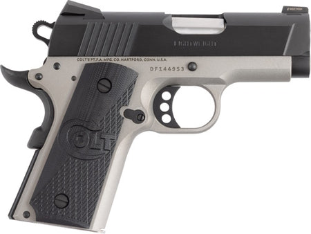 Colt Mfg O7000XETT Defender 45 ACP 7+1 3" Carbon Steel Slide, Aluminum Frame w/Beavertail, G10 Grip