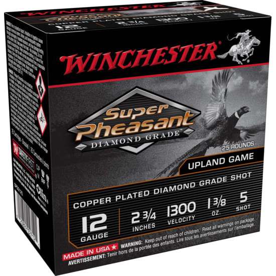 Winchester Super Pheasant Diamond Grade 12 Gauge 2 3/4" 1 3/8 oz #5 Shot