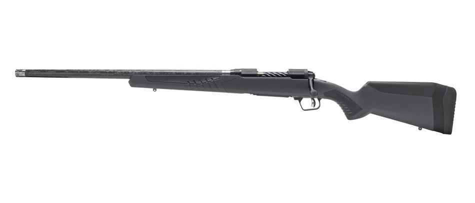 Savage Arms 57713 110 UltraLite Full Size 308 Win 4+1 22" Carbon Fiber Threaded Barrel Black Melonite Drilled & Tapped Stainless Steel Receiver Adj AccuStock Matte Gray Synthetic Stock, Left Hand