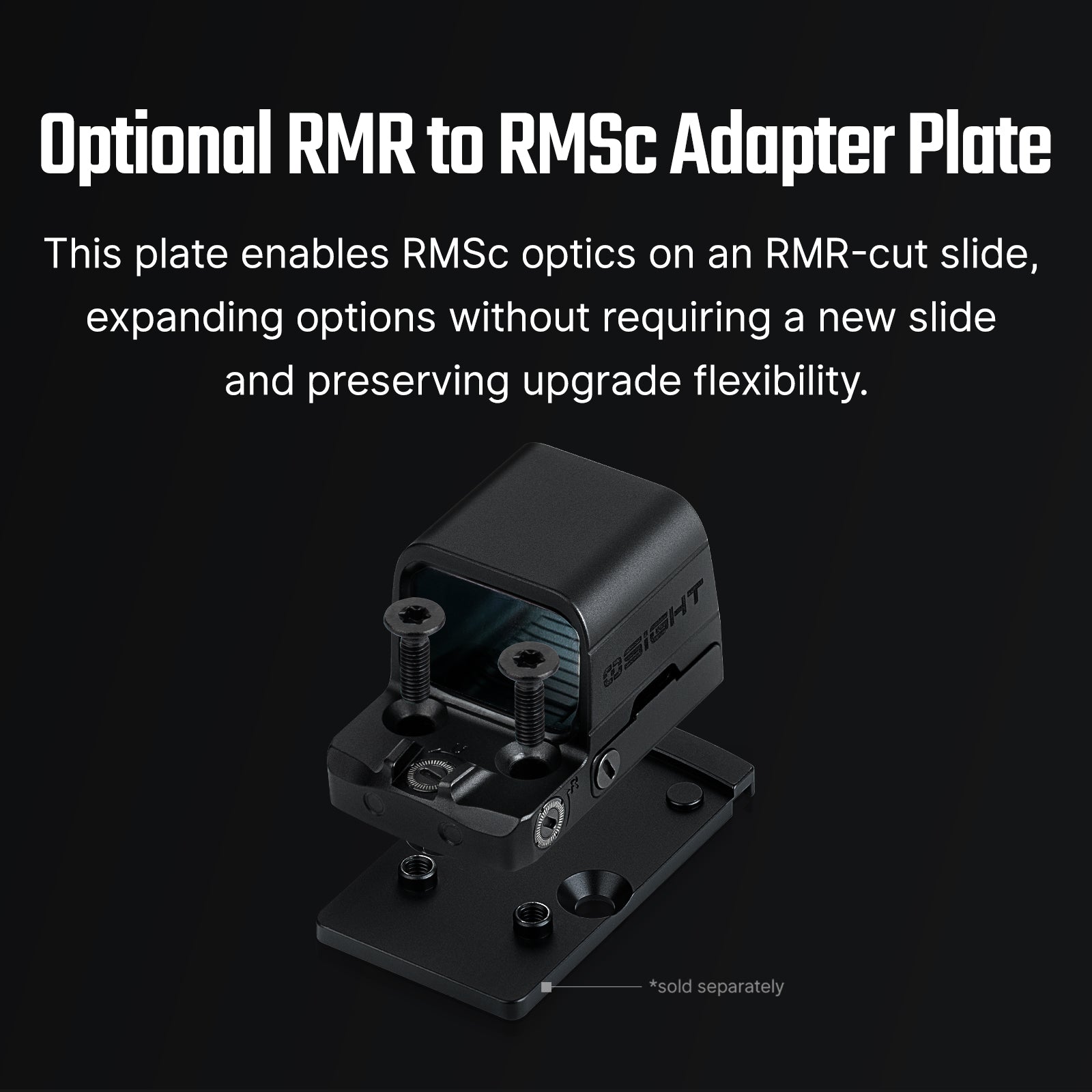 Osight SE 1x 2 MOA Red Dot 32 MOA Circle Sight RMSc Footprint Pattern