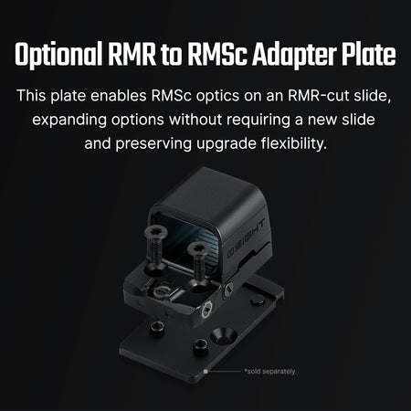 Osight SE 1x 2 MOA Red Dot 32 MOA Circle Sight RMSc Footprint Pattern