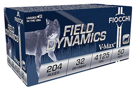 Fiocchi .204 Ruger Field Dynamics 32gr PolyTip Ammo