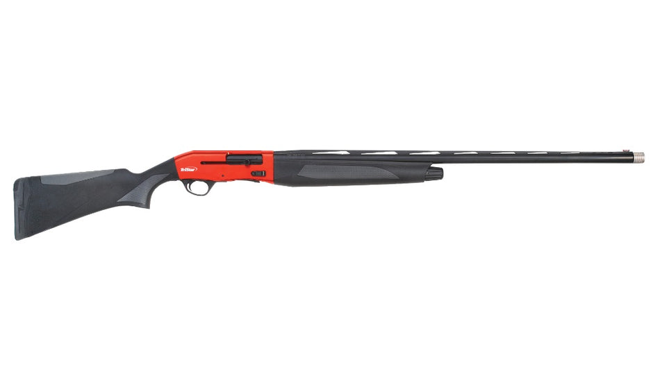 TriStar 24254 Viper G2 Pro Sporting Full Size 12 Gauge Semi-Auto 3" 5+1 30" Black Vent Rib Barrel, Red Anodized Steel Receiver, Fixed Black Synthetic Stock, Beretta/Benelli Mobil Chokes, Right Hand