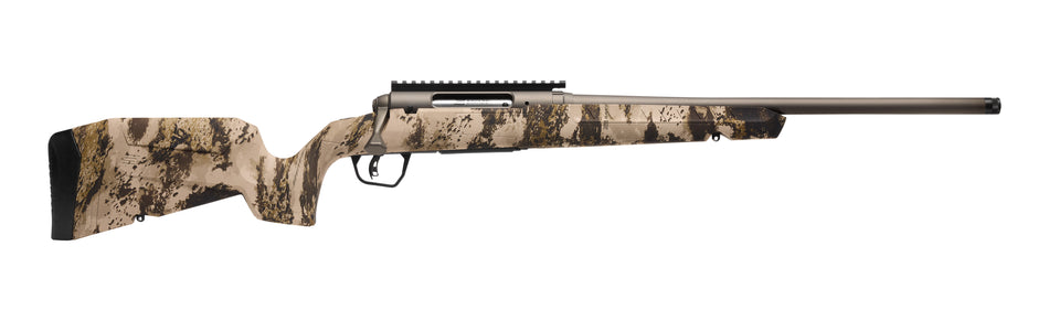 Savage Arms 32337 Axis 2 Pro Compact 223 Rem 4+1 20" Gun Metal Bronze Cerakote Heavy Sporter Threaded Barrel & Picatinny Rail Carbon Steel Receiver, Fixed Western Camo Synthetic Stock, Right Hand