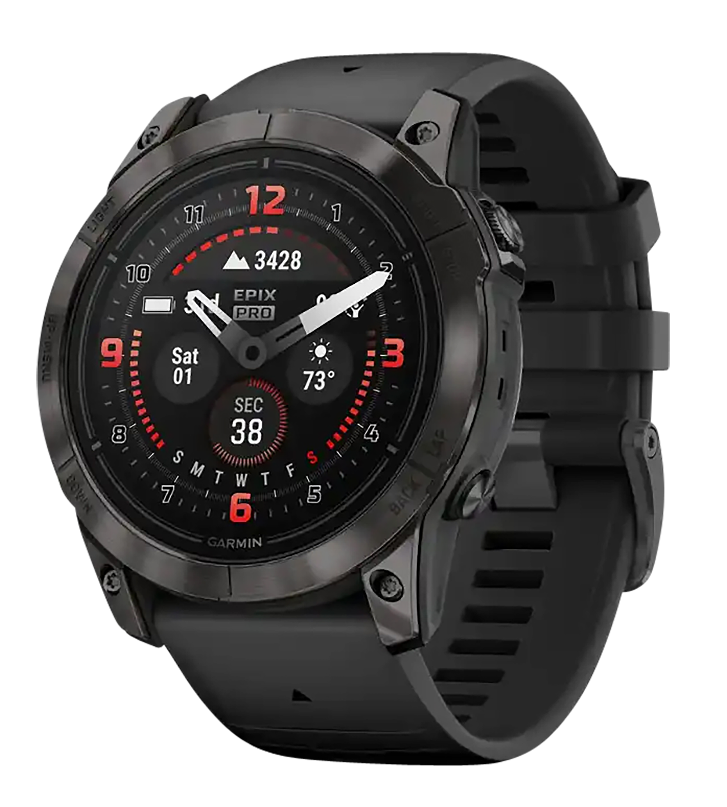 Garmin 0100280400 epix Pro Gen 2 Sapphire Edition GPS/Smart Features 32GB Memory, Carbon Gray, Size 51mm, Compatible w/ iPhone/Android