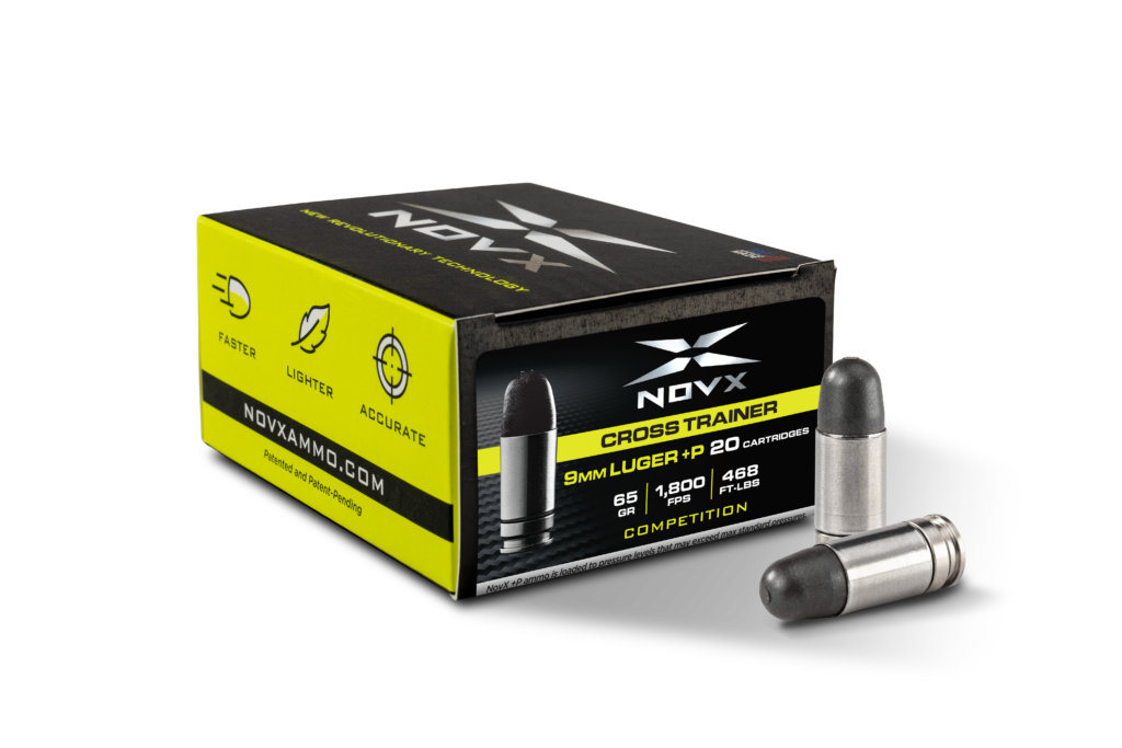 NovX 9mm Luger / Parabellum Cross Trainer Competition Lead Free +P 65gr Solid Ammo