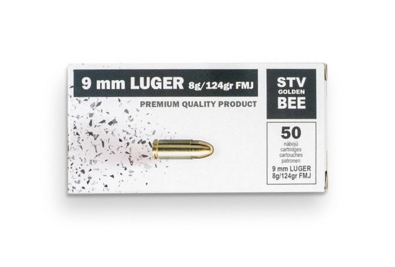 STV Golden Bee 9mm Luger 124 Grain Full Metal Jacket(FMJ)