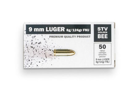 STV Golden Bee 9mm Luger 124 Grain Full Metal Jacket(FMJ)
