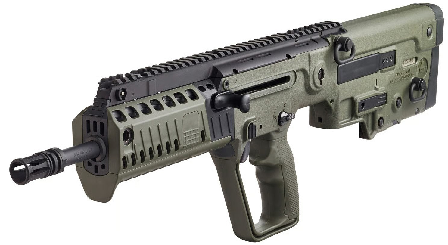 IWI US XG18 Tavor X95 5.56x45mm NATO Caliber with 18.50" Barrel, 30+1 Capacity, OD Green Metal Finish, OD Green Fixed Bullpup Stock & Polymer Grip Right Hand