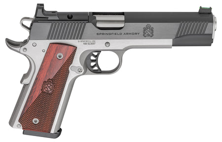 Springfield Armory PX9120LAOS 1911 Ronin 45 ACP 8+1 5" Stainless Steel Barrel Optic Ready Blued Slide Crossed Cannons Checkered Grip