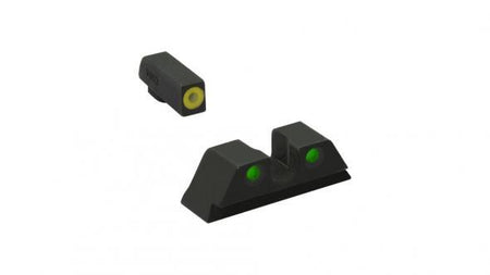 Meprolight ML47777 Hyper-Bright Yellow Ring Front/Green Rear Sights for CZ Models 75/85/SP01