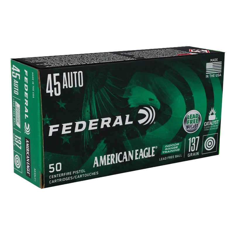 Federal .45 ACP American Eagle 137gr Lead-Free IRT Ammo