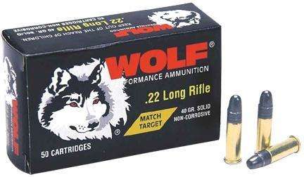 Wolf Match Target 22 LR 40 gr Round Nose (RN)